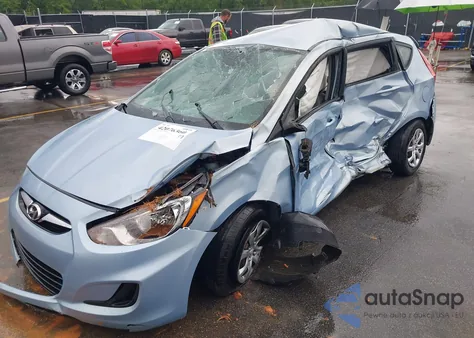 2012 Hyundai Accent Gs из США, поврежденный, VIN KMHCT5AE7CU030987